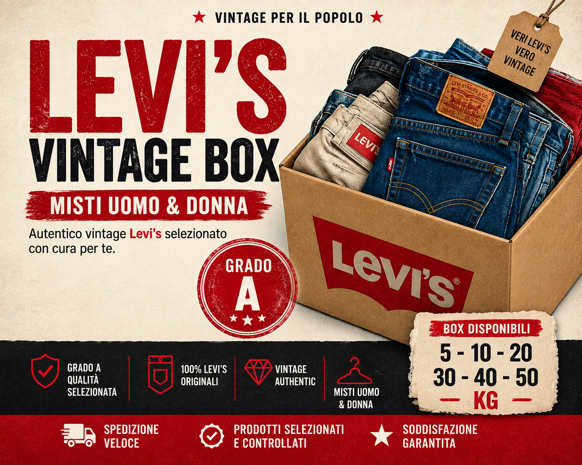 Box Levi's Uomo e Donna Grado A