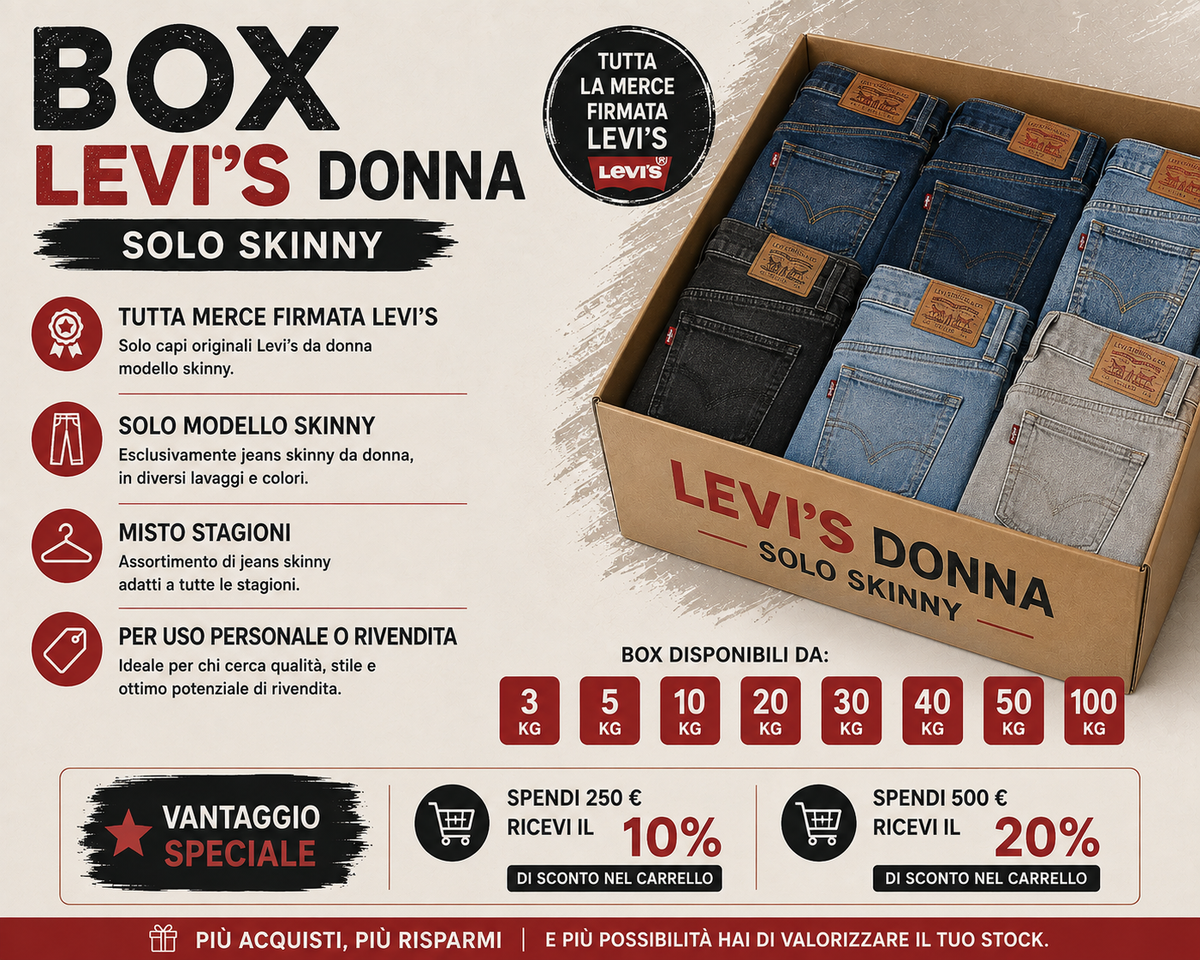 BOX Levis donna skinny