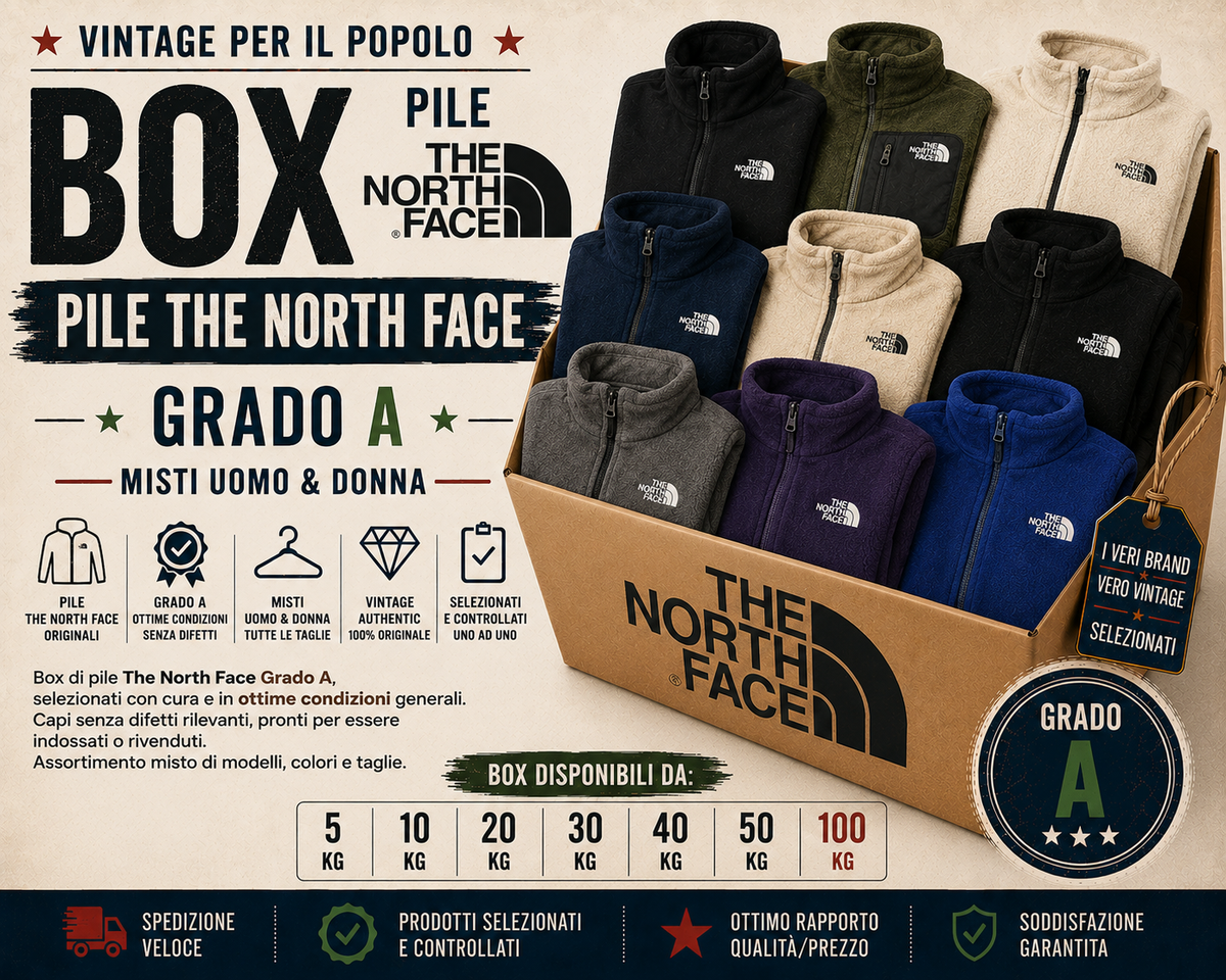box pile the north face grado A