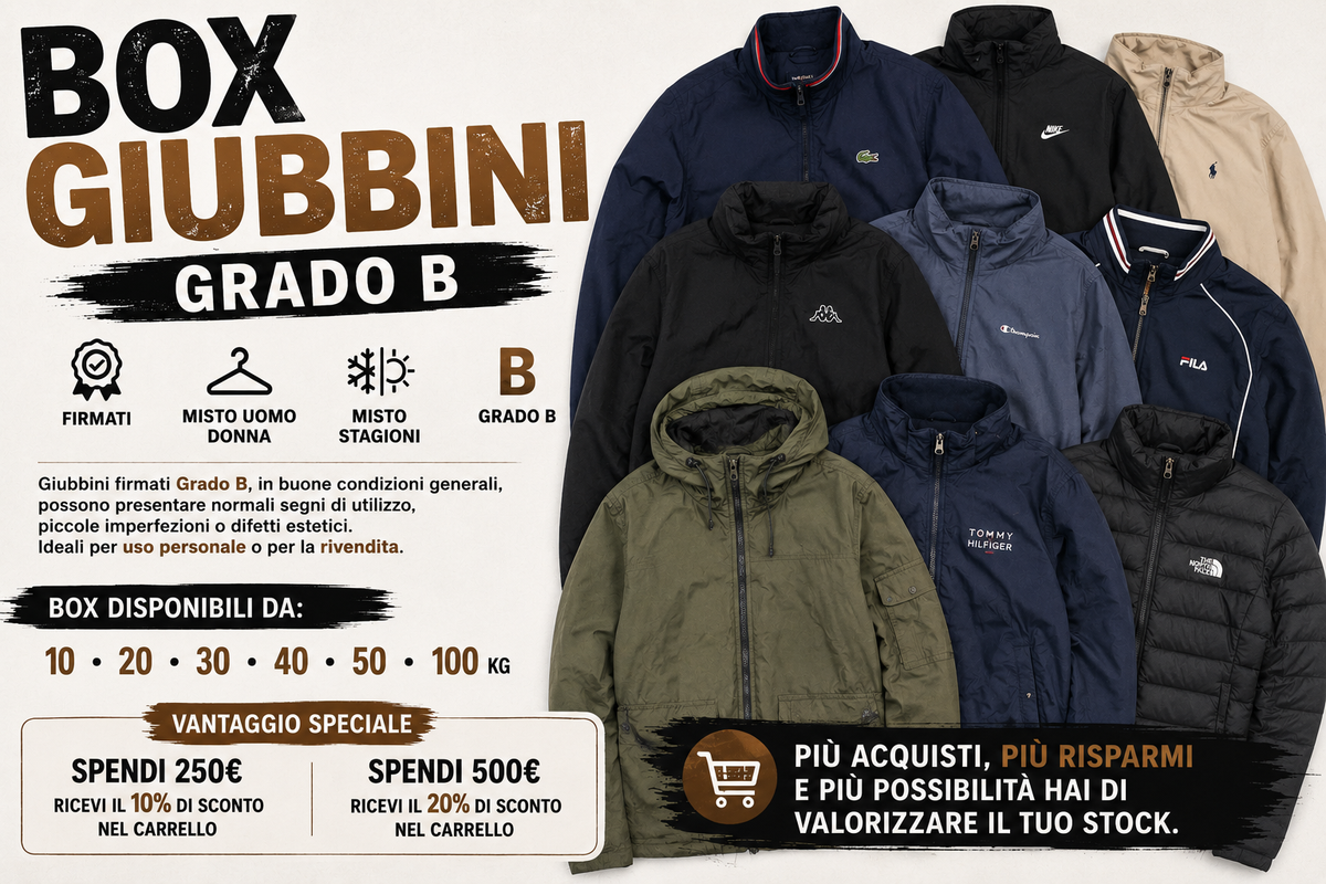 box giubbini grado B